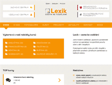 Tablet Screenshot of lexik.cz